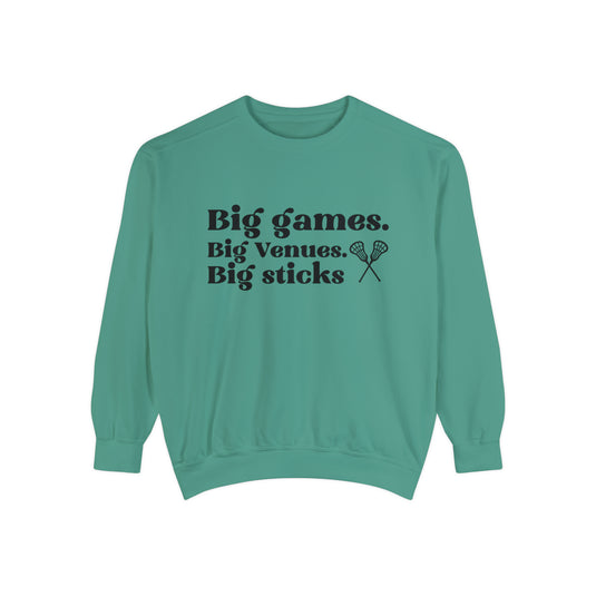 Big Games Lacrosse Adult Unisex Premium Crewneck Sweatshirt