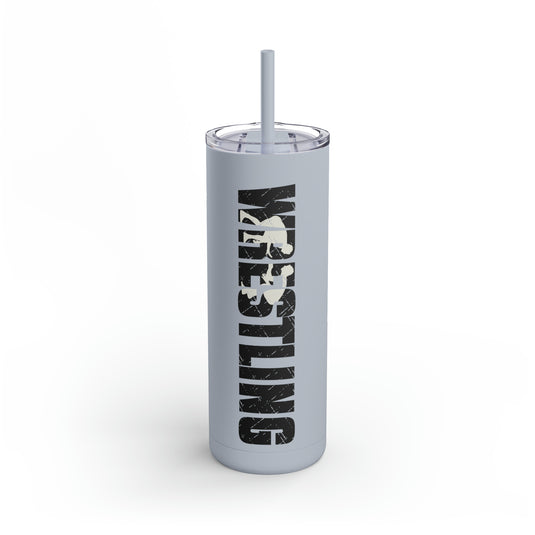 Wrestling 20oz Skinny Matte Tumbler