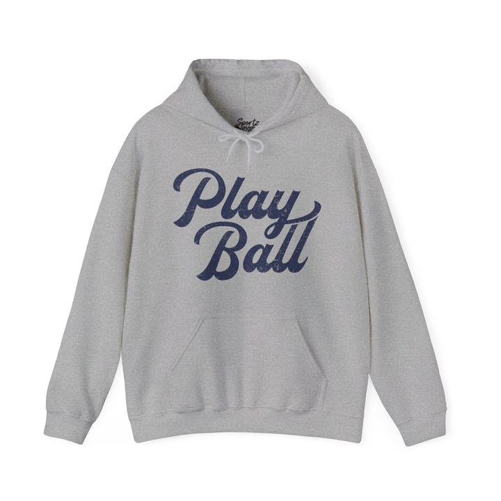 Play Ball Baseball Adult Unisex Hooded Sweatshirt