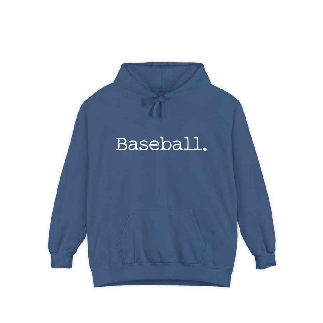 Typewriter Design Baseball Adult Unisex Premium Hooded Sweatshirt