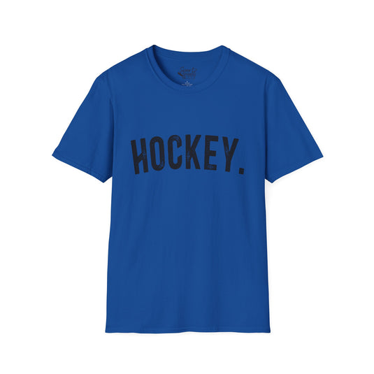 Rustic Design Hockey Adult Unisex Basic T-Shirt