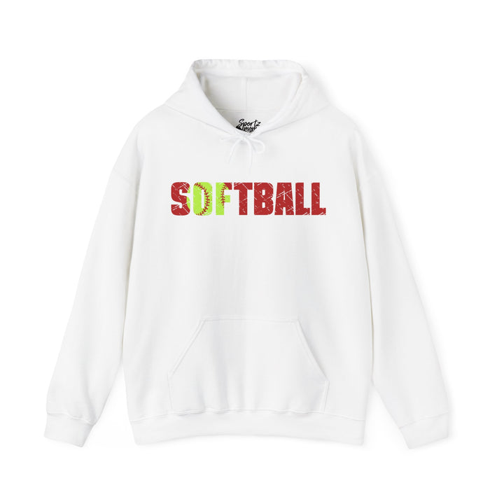 Softball Adult Unisex Hooded Sweatshirt