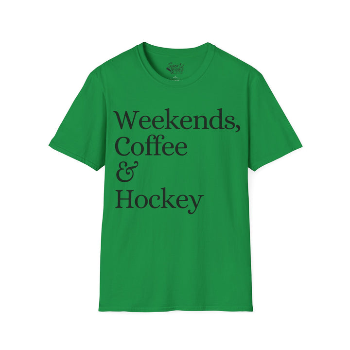 Weekends Coffee & Hockey Adult Unisex T-Shirt