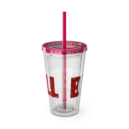 Baseball 16 oz Sunsplash Tumbler with Straw