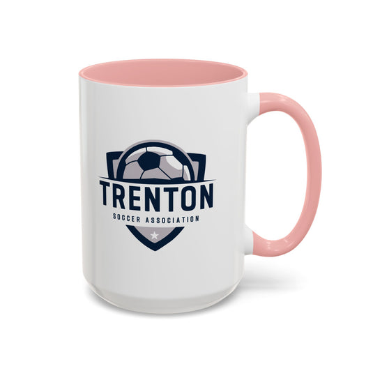 Trenton Soccer Association Accent Coffee Mug