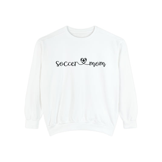 Soccer Mom with Heart Adult Unisex Premium Crewneck Sweatshirt