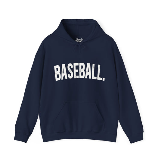 Rustic Design Baseball Adult Unisex Basic Hooded Sweatshirt