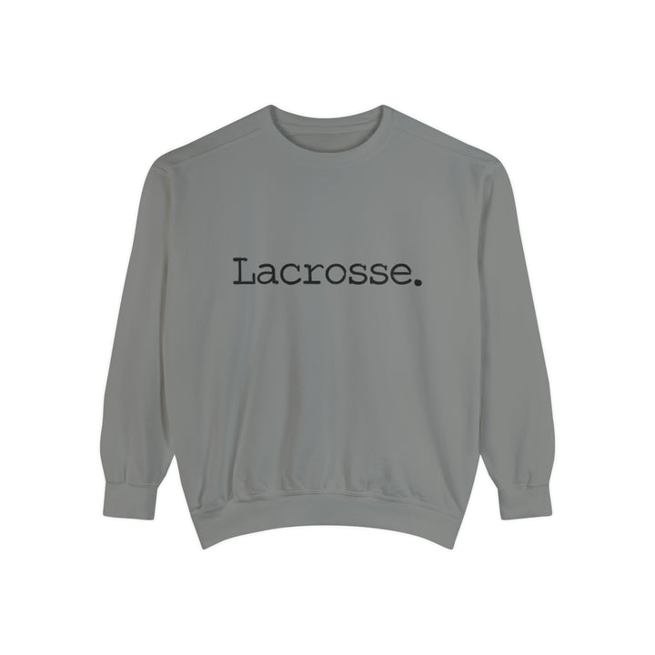 Typewriter Design Lacrosse Adult Unisex Premium Crewneck Sweatshirt
