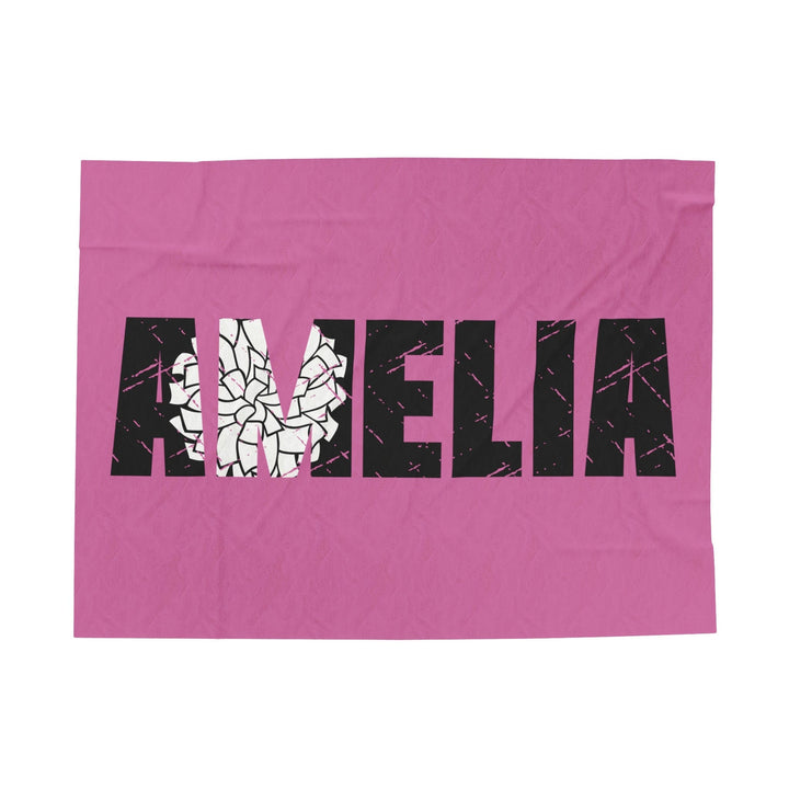 Cheer Plush Blanket w/Custom Name