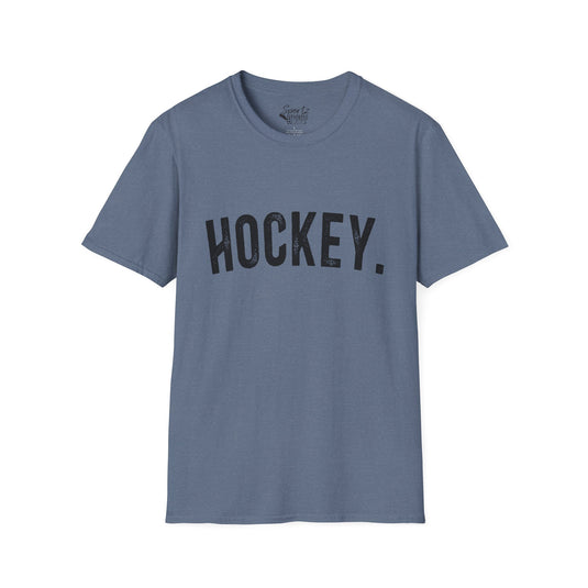 Rustic Design Hockey Adult Unisex Basic T-Shirt