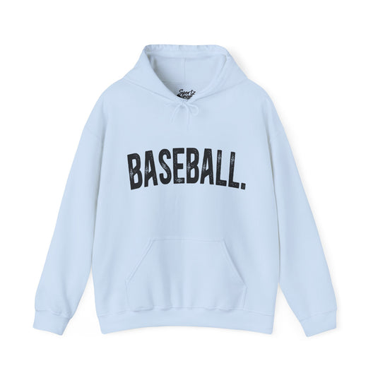 Rustic Design Baseball Adult Unisex Basic Hooded Sweatshirt