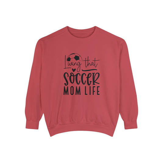 Living That Soccer Mom Life Adult Unisex Premium Crewneck Sweatshirt