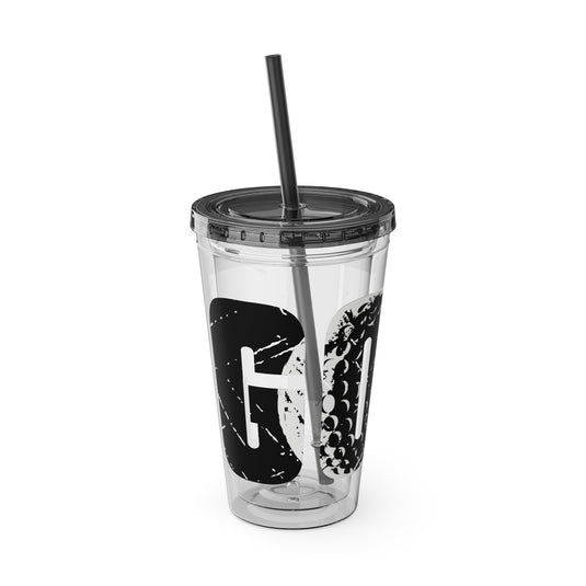 Golf 16 oz Sunsplash Tumbler with Straw