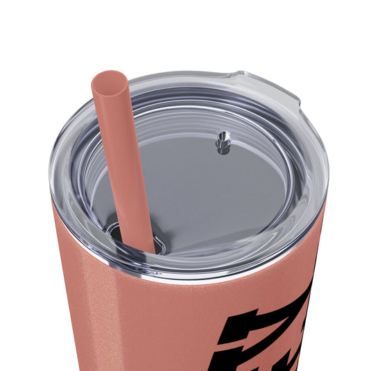 Tall Design Hockey 20oz Skinny Tumbler with Straw in Matte or Glossy