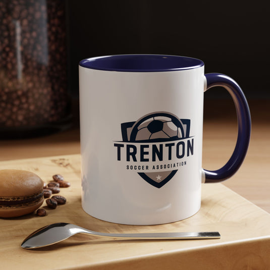 Trenton Soccer Association Accent Coffee Mug