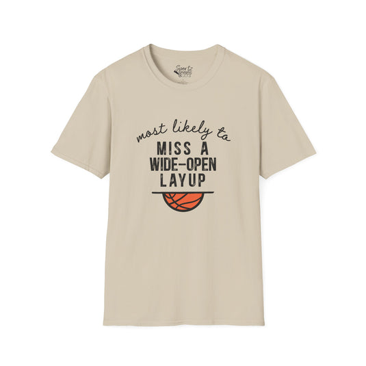 Most Likely To Basketball Adult Unisex Basic T-Shirt