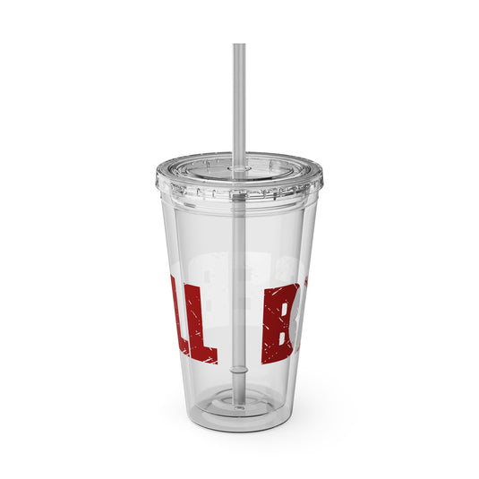 Baseball 16 oz Sunsplash Tumbler with Straw