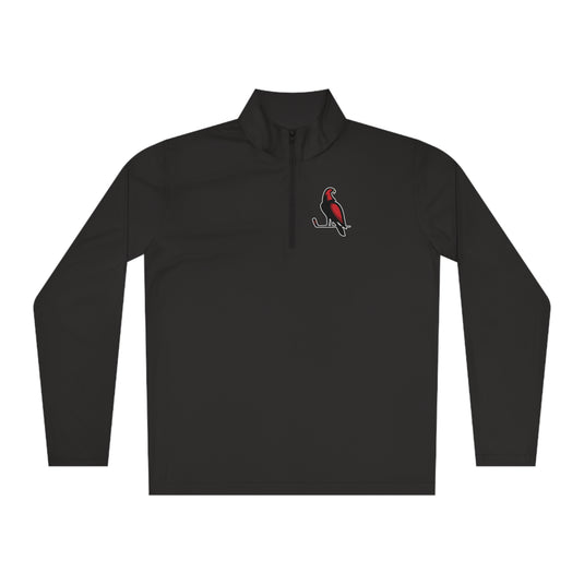 Wheeling Lightningbirds Unisex Adult Long Sleeve Quarter-Zip Pullover - Bird Logo Only