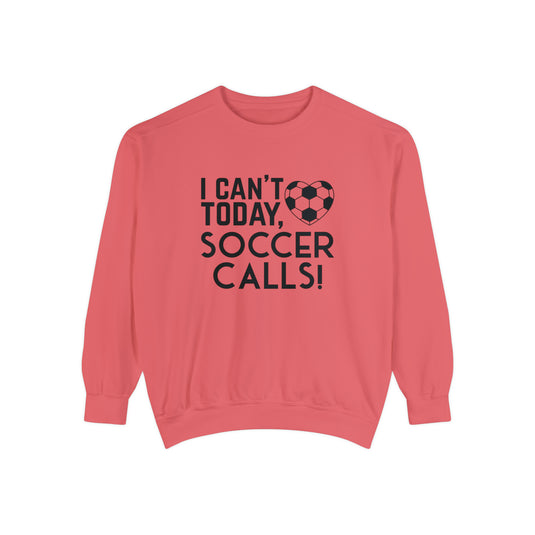 I Can't Today Soccer Adult Unisex Premium Crewneck Sweatshirt