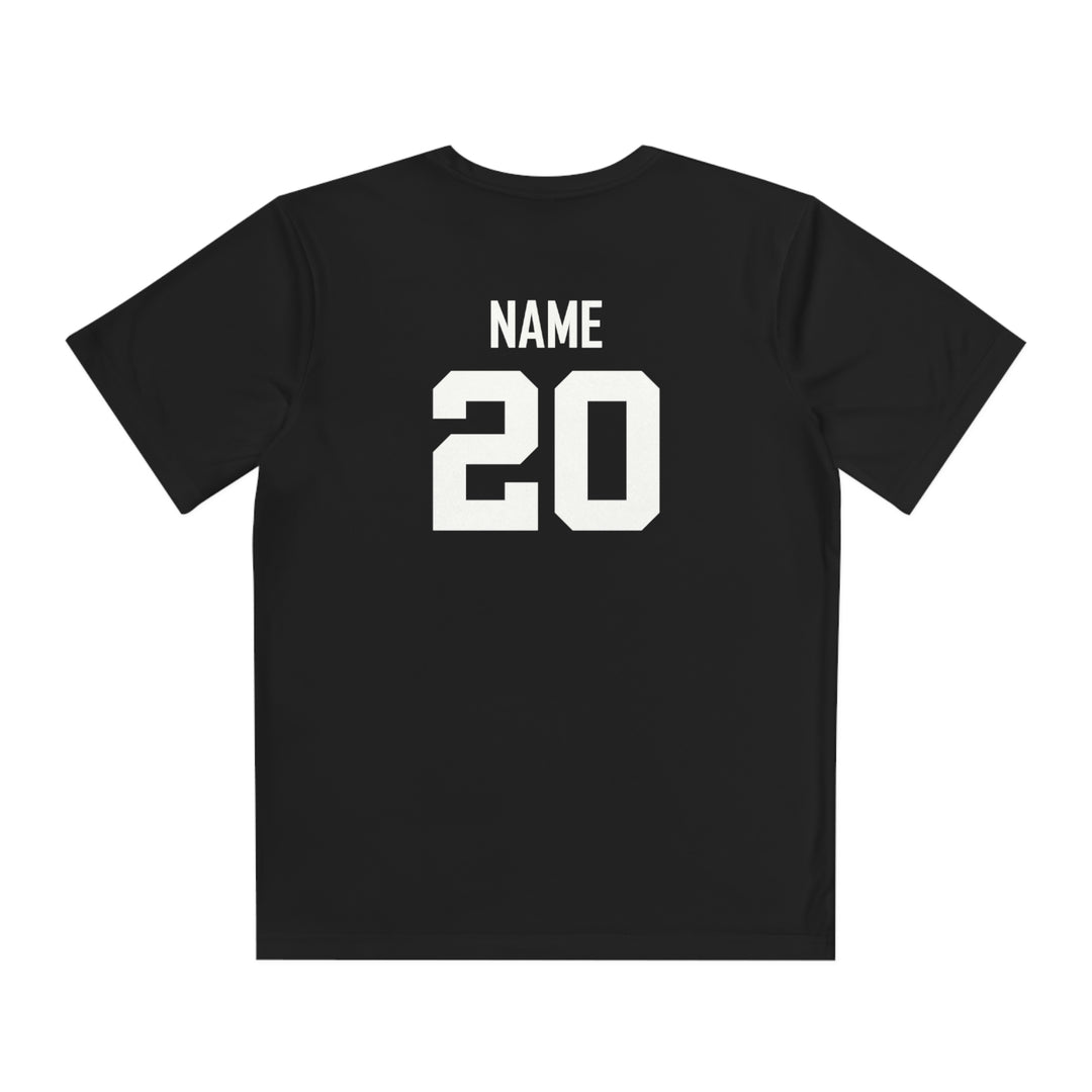 Wheeling Lightningbirds Unisex Youth Short Sleeve Competitor Moisture Wicking T-Shirt - Hockey Design