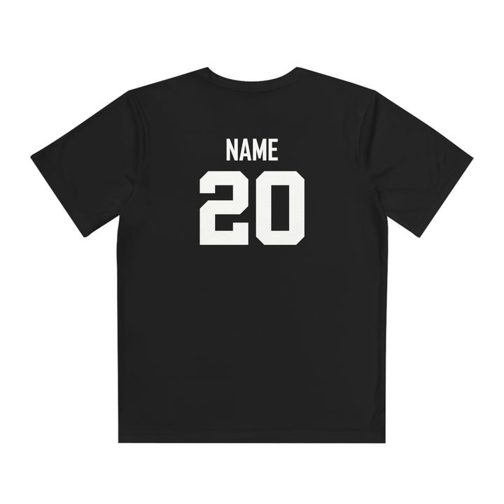 Wheeling Lightningbirds Unisex Youth Short Sleeve Competitor Moisture Wicking T-Shirt - Hockey Design