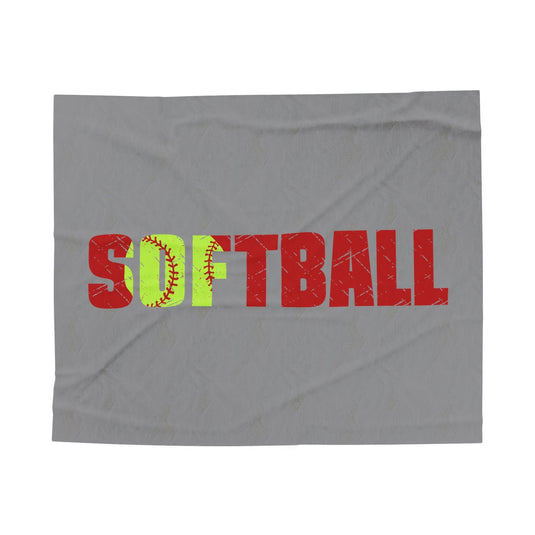 Softball Plush Blanket