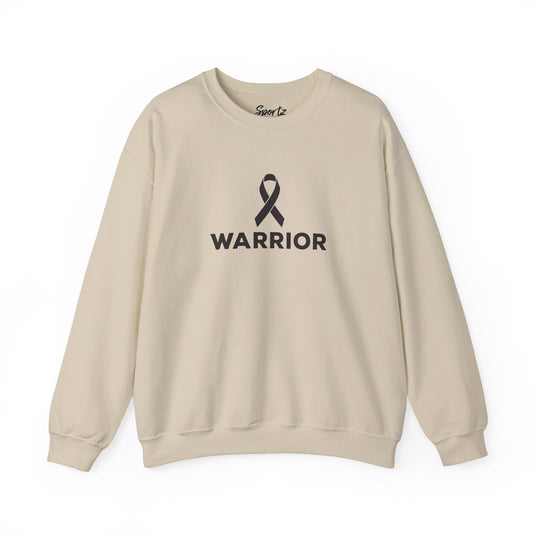 Cancer Ribbon Warrior Adult Unisex Basic Crewneck Sweatshirt