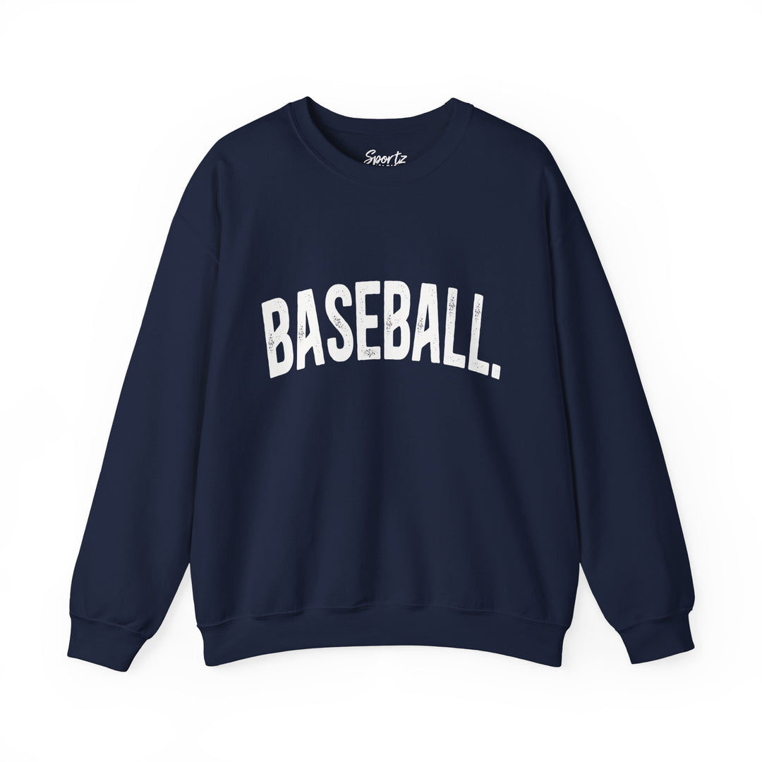Rustic Design Baseball Adult Unisex Crewneck Sweatshirt