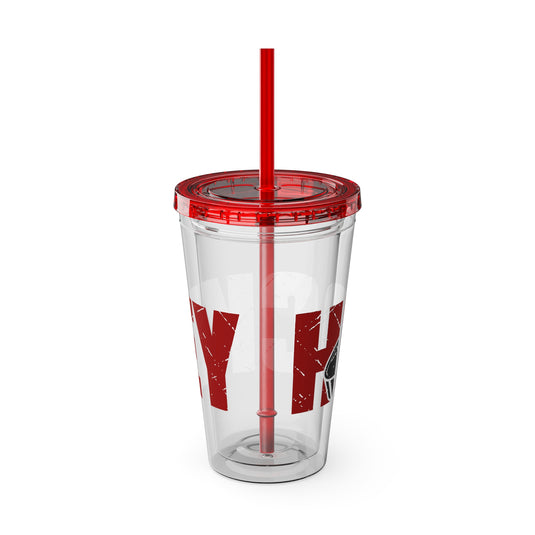 Hockey 16 oz Sunsplash Tumbler with Straw