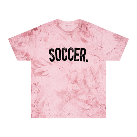 Rustic Design Soccer Adult Unisex Colorblast T-Shirt