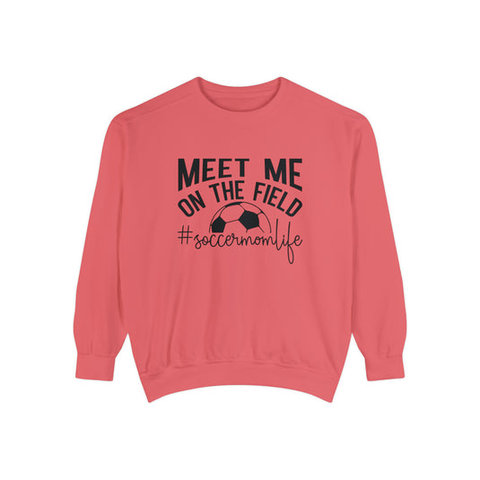 Meet Me on the Field Soccer Adult Unisex Premium Crewneck Sweatshirt