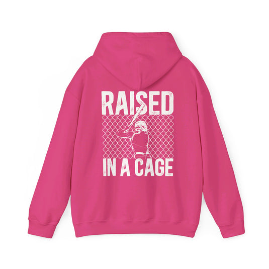 Raised in a Cage Softball Unisex Adult Hooded Sweatshirt