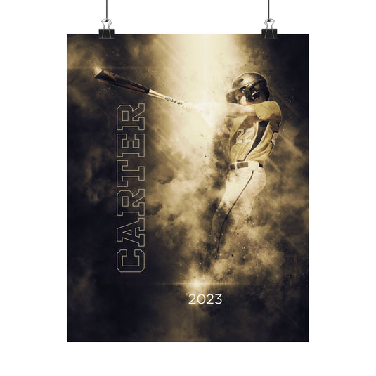 Matte Vertical Poster w/Smoke Effect