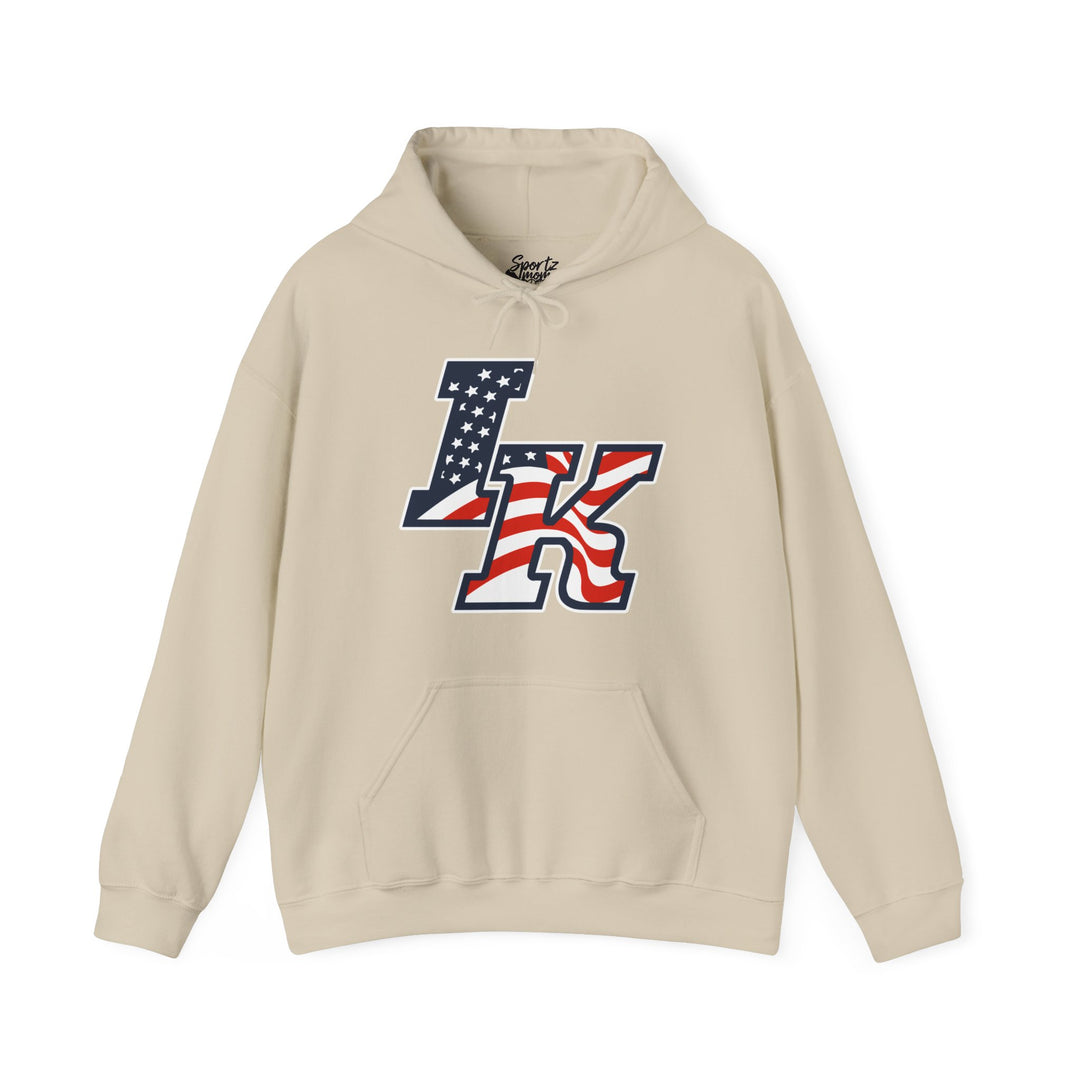 Iron Knights Adult Unisex Hooded Sweatshirt w/Flag Design