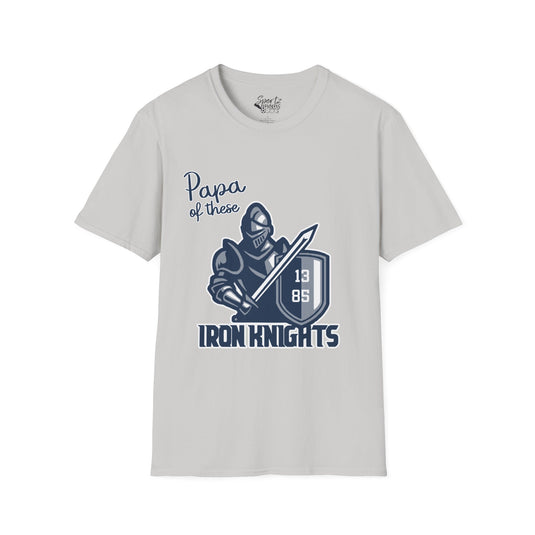 Iron Knights Basic Adult Unisex T-Shirt - Papa of These Design