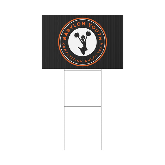 Babylon Youth Competition Cheerleading Plastic Yard Sign