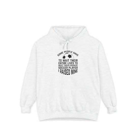 Some People Have to Wait Soccer Adult Unisex Premium Hooded Sweatshirt