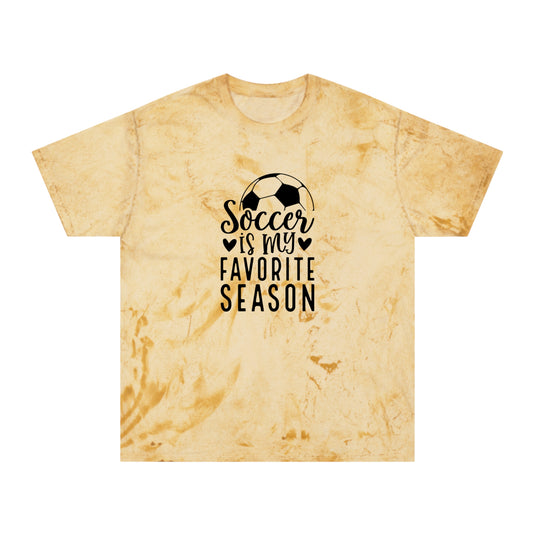 Soccer is My Favorite Season Adult Unisex Colorblast T-Shirt