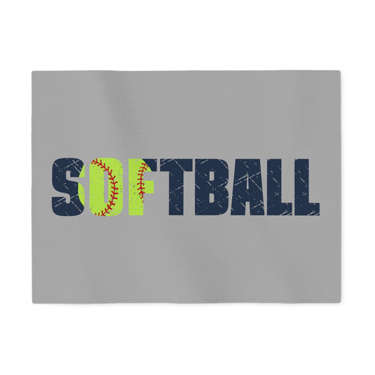 Softball Sweatshirt Blanket