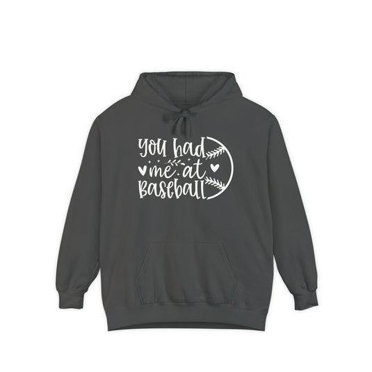 You Had Me at Baseball Adult Unisex Premium Hooded Sweatshirt