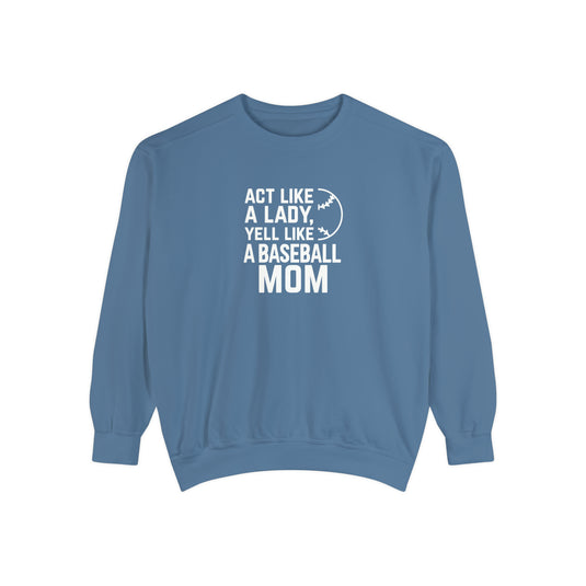 Act Like a Lady Baseball Adult Unisex Premium Crewneck Sweatshirt