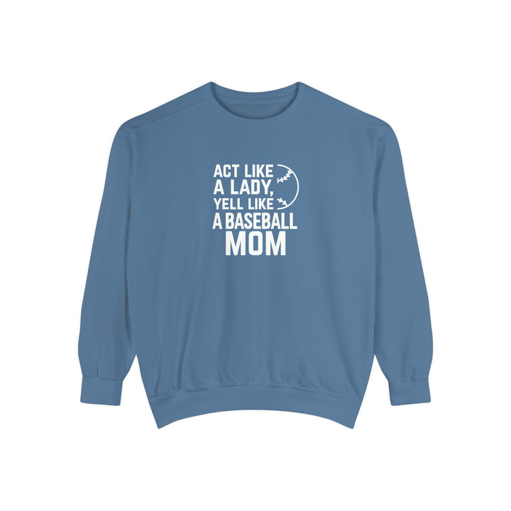 Act Like a Lady Baseball Adult Unisex Premium Crewneck Sweatshirt