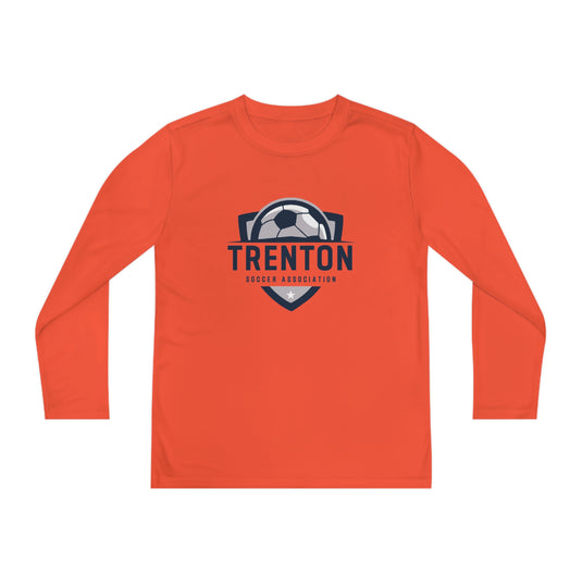 Trenton Soccer Association Unisex Youth Long Sleeve Competitor Moisture Wicking Shirt - Neon Colors