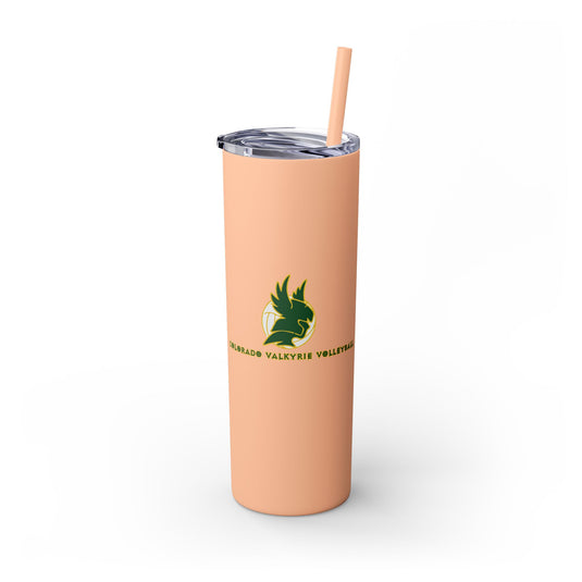 Colorado Valkyrie Volleyball Club Skinny Tumbler with Straw 20oz