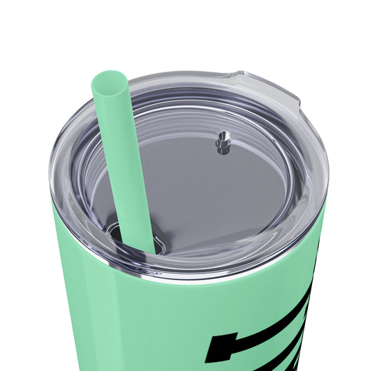Tall Design Baseball 20oz Skinny Tumbler with Straw in Matte or Glossy