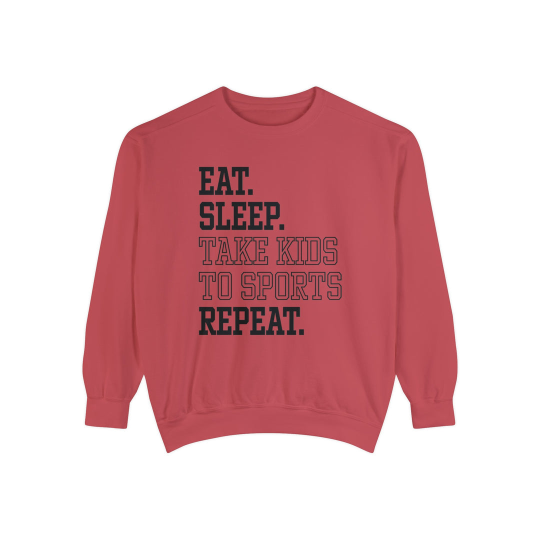 Eat Sleep Take Kids To Sports Repeat Adult Unisex Premium Crewneck Sweatshirt
