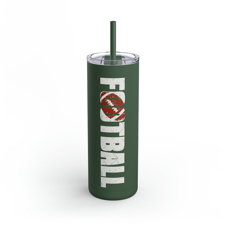 Football 20oz Skinny Matte Tumbler