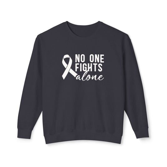 No One Fights Alone Adult Unisex Premium Crewneck Sweatshirt