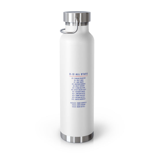 Valley Little League Copper Vacuum Insulated Bottle 22oz - District Champions