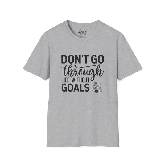 Don't Go Through Life Hockey Adult Unisex Basic T-Shirt